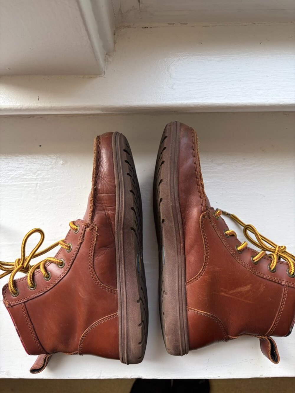 Lems Boulder Boots Russet Brown Leather Unisex Men 6/Women 7.5 - Picture 5 of 14